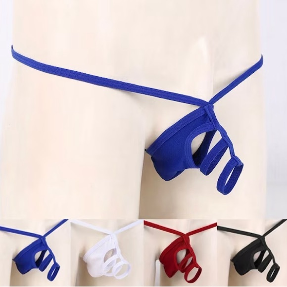 G-String Thong Bikini Open Brief Sexy Breathable Cotton Underwear T-Back Thong - Picture 1 of 6